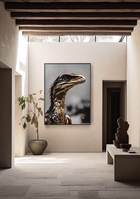 V® Art Dromaeosaur Raptor Dinosaur Print