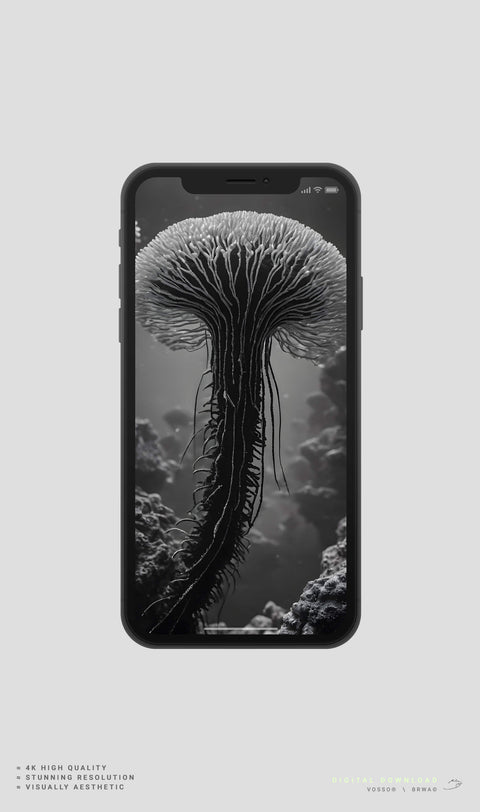 V® Digital Phone Wallpaper Cephalopod + Crinoid - 4K Download 6 Pack V®