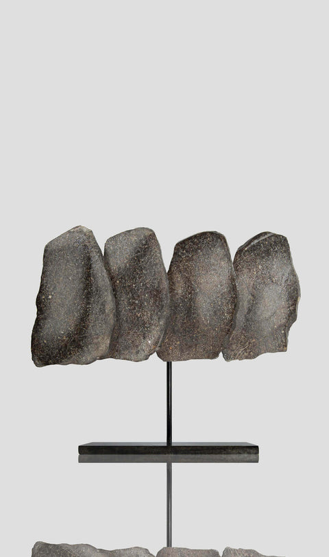 h5 meteorite slices on bronze stand available for sale at VOSSO® 1