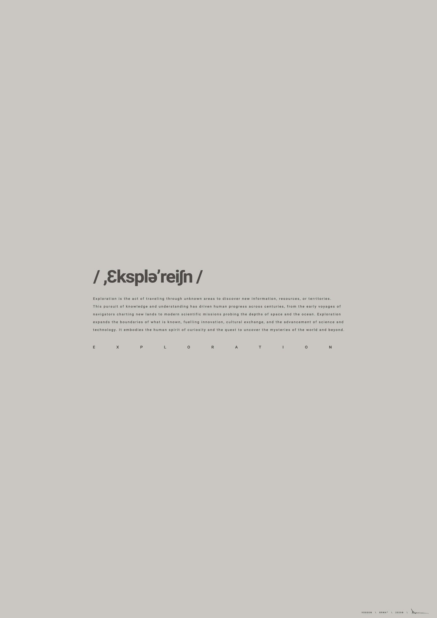 Print: Typography Definition: Exploration