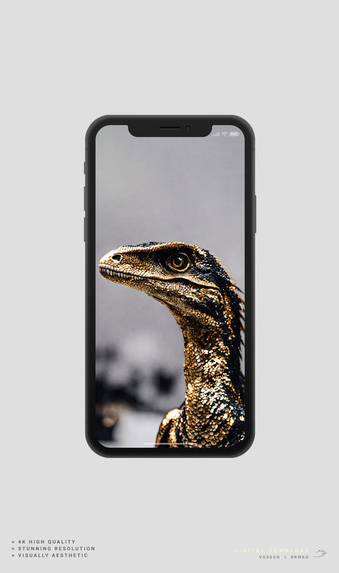 V® Digital Phone Wallpaper Dromaeosaur Raptor - 4K Download 3 Pack V®
